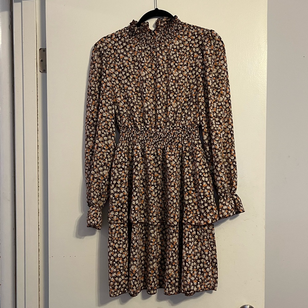 Smocked floral dress